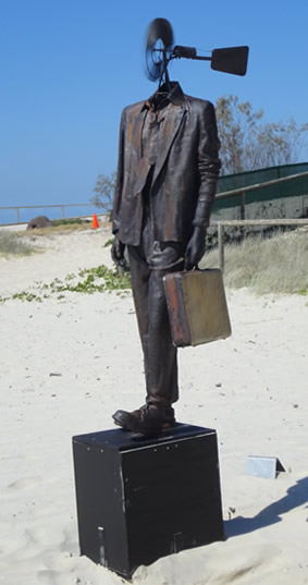 Man on the Beach Sculpture