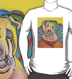 Beach Dog T-Shirt by Giselle - Artist