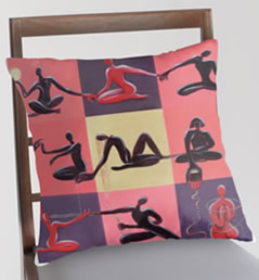 Art Shop - Yoga Pillow Cover