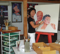 Giselle in her Studio