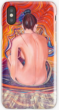 Acupuncture Energy - Iphone Skin design by Giselle art studio
