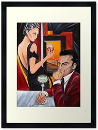 Couple Therapy - Framed - Painting by Giselle