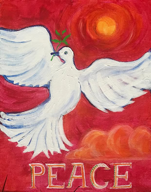 Peace - Please ... Painting by Giselle