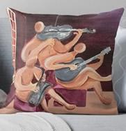 Jazz Trio Pillow