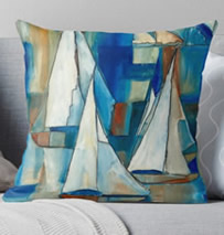 Sailing Boat Pillow