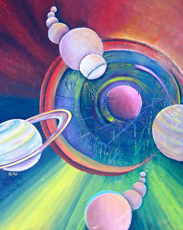 Astrology - Planets - Painting by Giselle