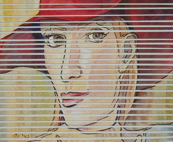 Above the Cut - Lady - picture painted by Giselle