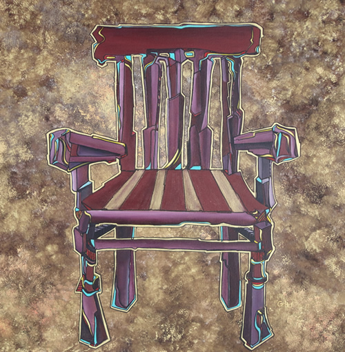 Oracle Card - The Chair - Painting by Giselle