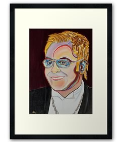 Elton John Portrait by Giselle
