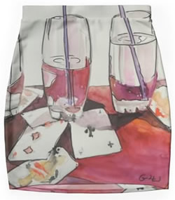 Pencil Skirt Art Design by Giselle