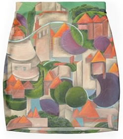 Pencil Skirt - Art Design by Giselle