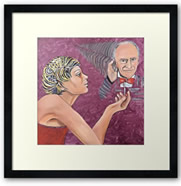 Yehudi and Medium Framed - painting by Giselle