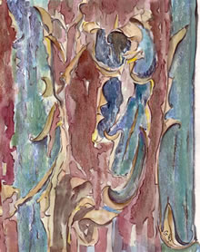 inting tree bark