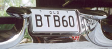 Number plate BTB60